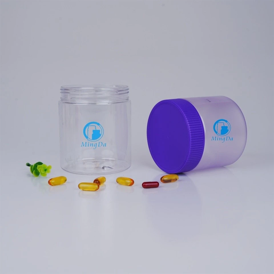 Colored Medicine Bottles Protein Powder Containers